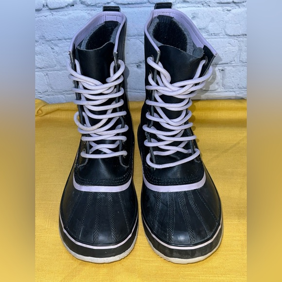 SOREL 1964 Premium Wool Boots Women’s Size 9 Black & Purple - Picture 9 of 11